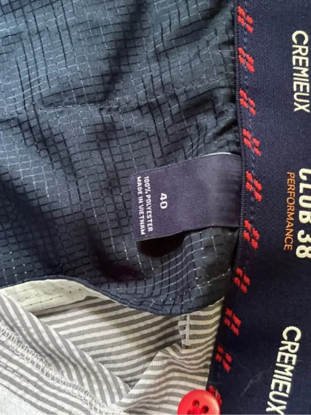 Cremieux Club Performance Men's Navy Shorts - Size 38 - Textured Tech